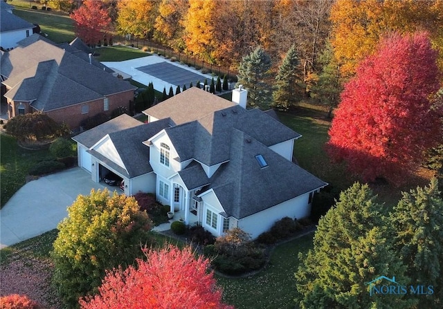 birds eye view of property