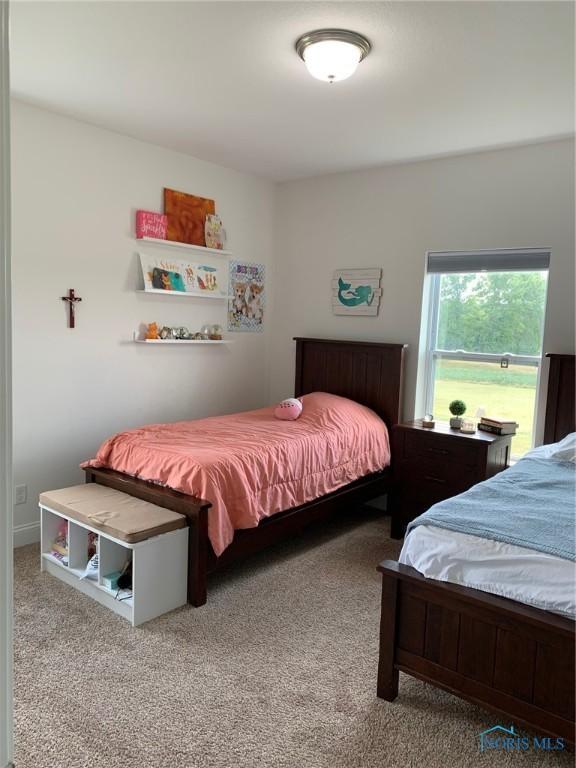 bedroom with carpet flooring