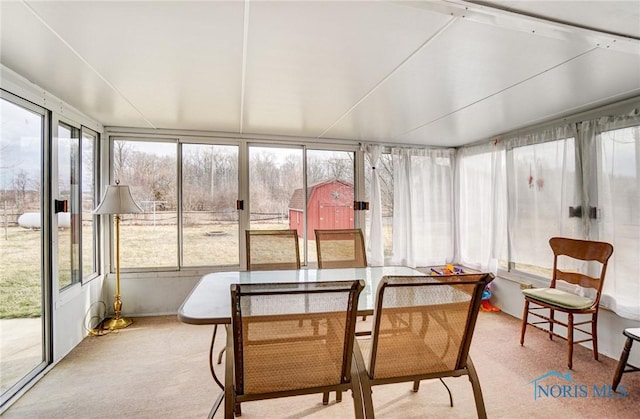 sunroom / solarium with plenty of natural light