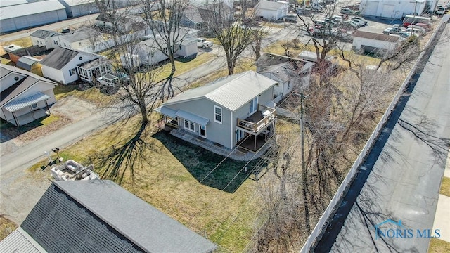 drone / aerial view with a residential view