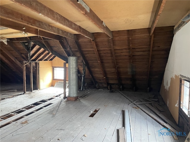 view of attic