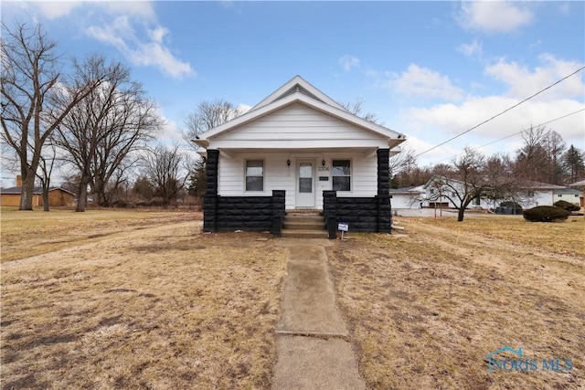 view of front facade with a porch