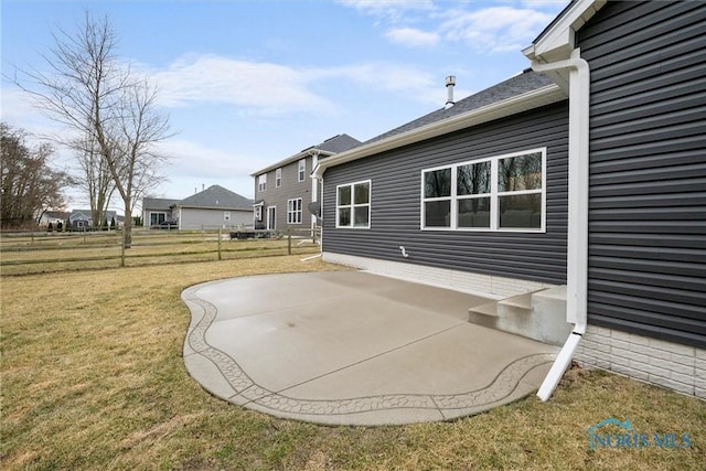 view of patio / terrace with fence