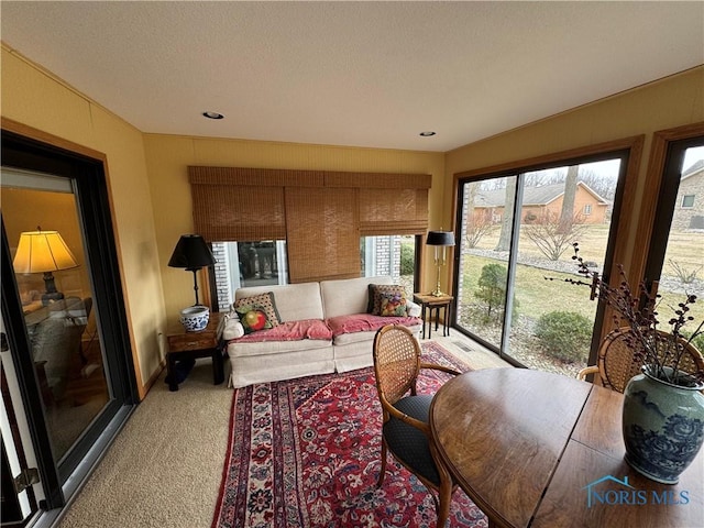 view of sunroom / solarium