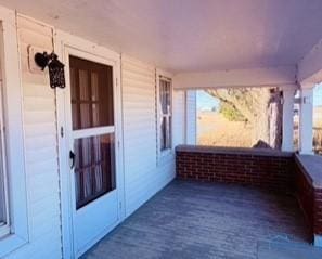 view of patio with covered porch