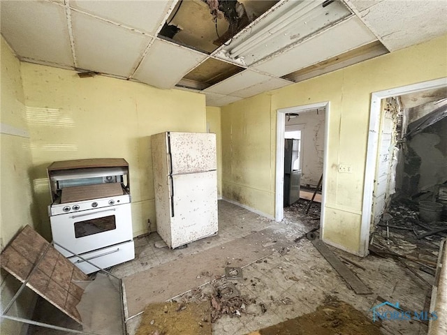 kitchen with white appliances