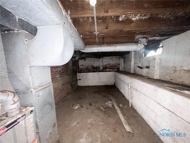 view of basement