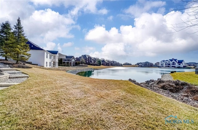 water view featuring a residential view
