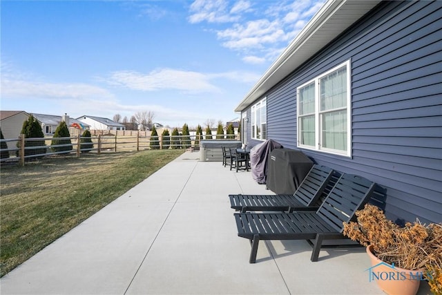 view of patio / terrace featuring a fenced backyard