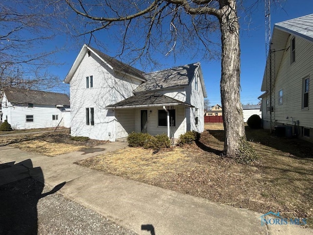 view of home's exterior featuring central AC