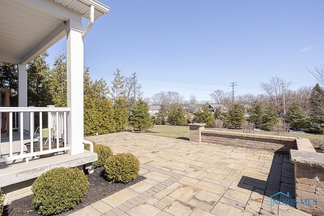 view of patio / terrace featuring a porch