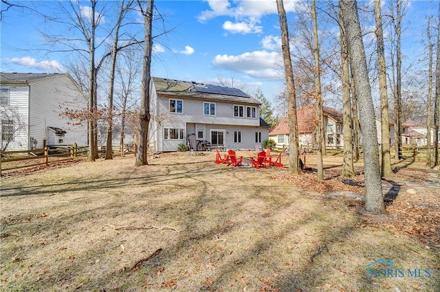 7221 Apache Trl, Holland, OH 43528 - rear view of house with roof mounted solar panels