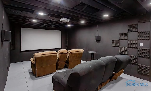 view of home theater room