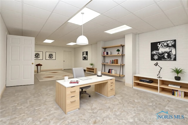 2436 Tiffany Village Blvd, Sylvania, OH 43560 - office space featuring a paneled ceiling and baseboards