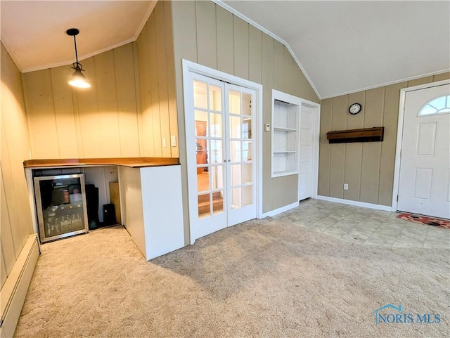509 Oakwood Ave, Bryan, OH 43506 - entrance to property featuring a patio, french doors, and baseboard heating