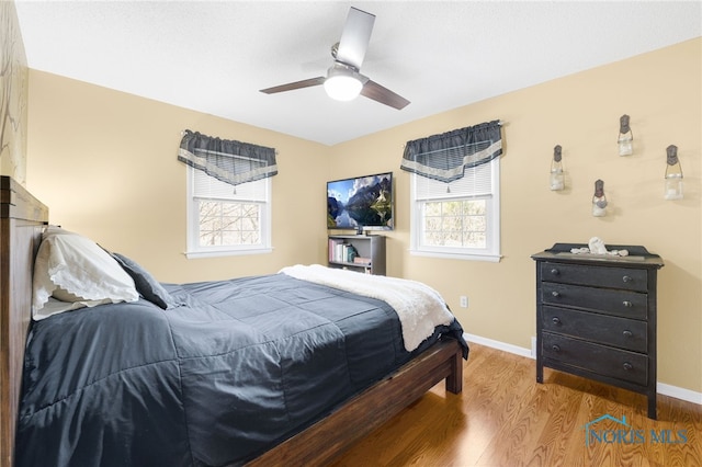 10132 Laplante Rd, Monclova, OH 43542 - bedroom featuring wood finished floors and ceiling fan