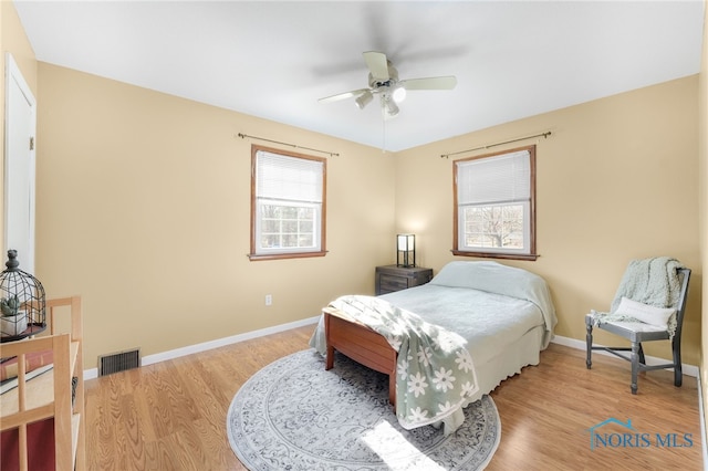 10132 Laplante Rd, Monclova, OH 43542 - bedroom featuring light wood-style flooring and a ceiling fan