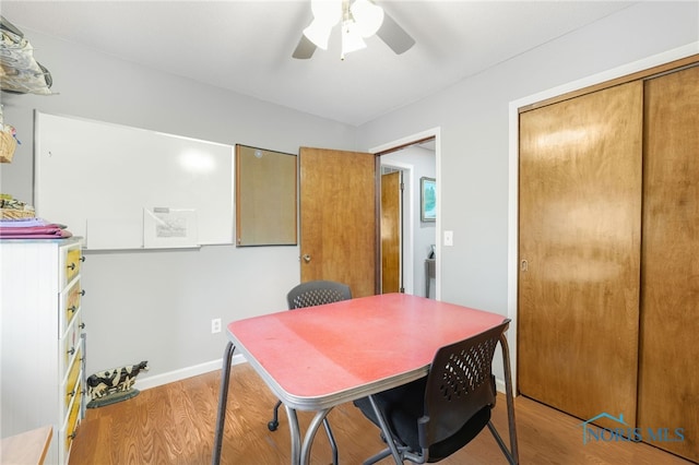 10132 Laplante Rd, Monclova, OH 43542 - office space with light wood-type flooring and ceiling fan