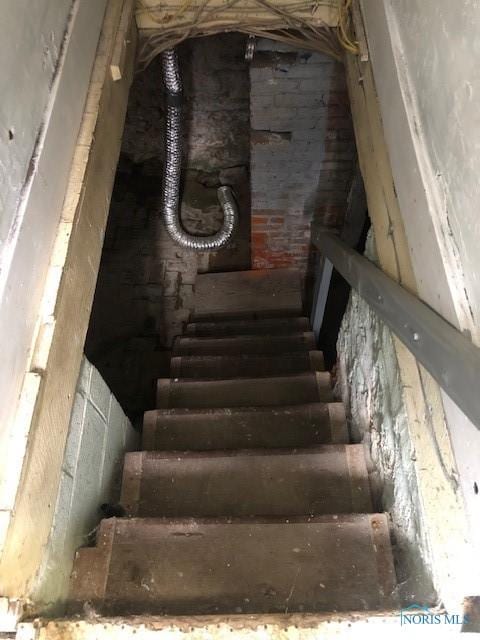 view of staircase