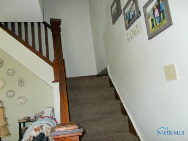 view of staircase