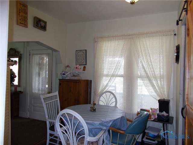 view of dining area