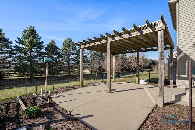14579 Lake Meadows Dr, Perrysburg, OH 43551 - view of patio / terrace with a pergola and fence