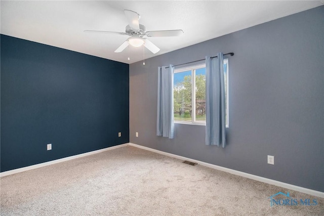4014 Stonehenge Dr Unit 4014, Sylvania, OH 43560 - carpeted empty room featuring a ceiling fan and baseboards
