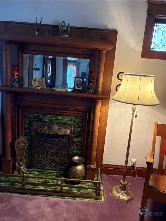 421 Farnsworth Rd, Waterville, OH 43566 - detailed view of a tile fireplace
