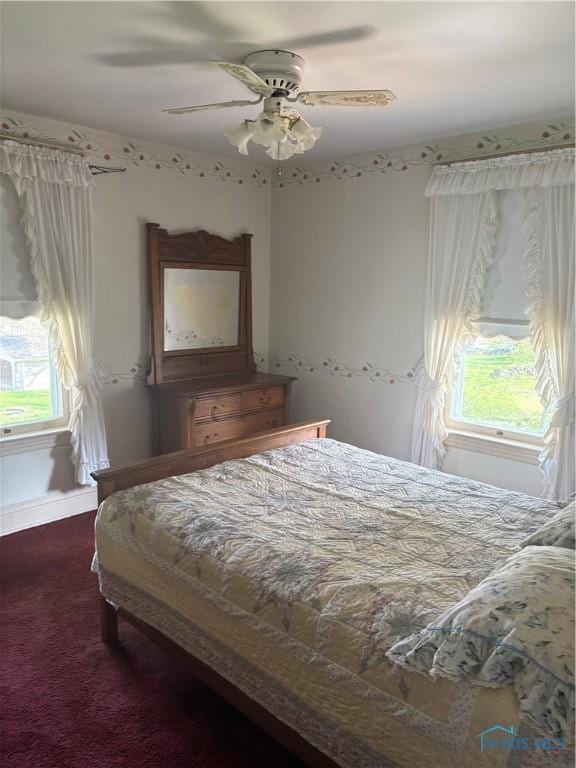 421 Farnsworth Rd, Waterville, OH 43566 - carpeted bedroom featuring ceiling fan and baseboards