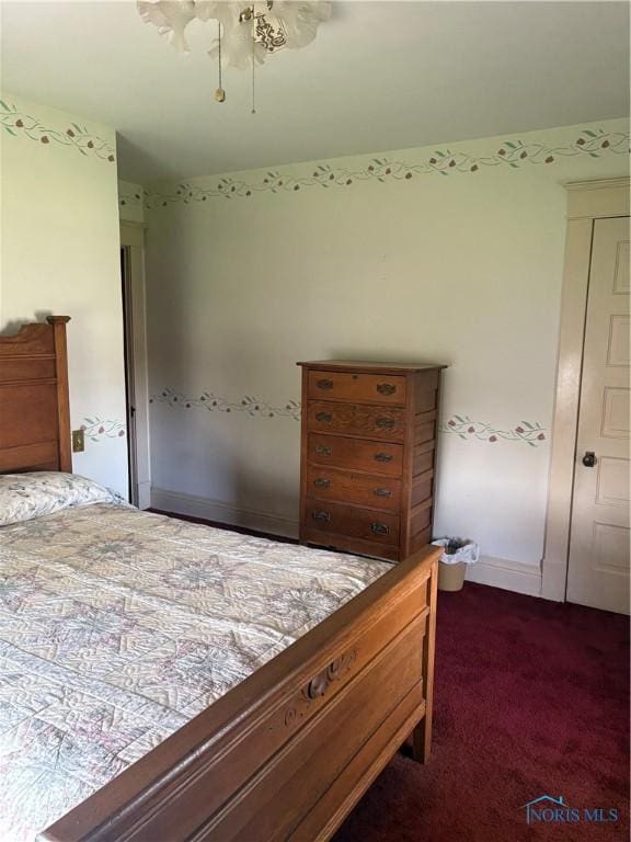 421 Farnsworth Rd, Waterville, OH 43566 - bedroom featuring dark colored carpet