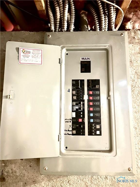 utility room featuring electric panel