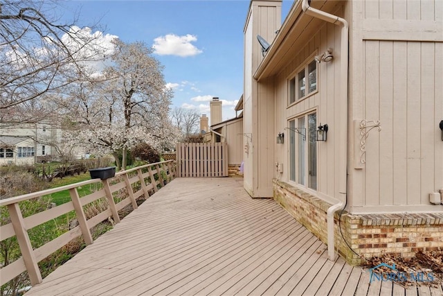 view of wooden terrace