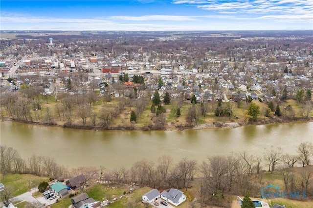 634 Holgate Ave, Defiance, OH 43512 - aerial overview of property's location with a large body of water