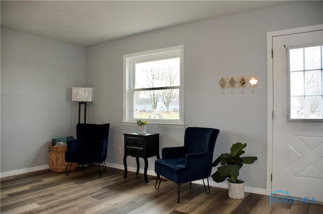 314 Caldwell St, Bradner, OH 43406 - living area with wood finished floors and baseboards