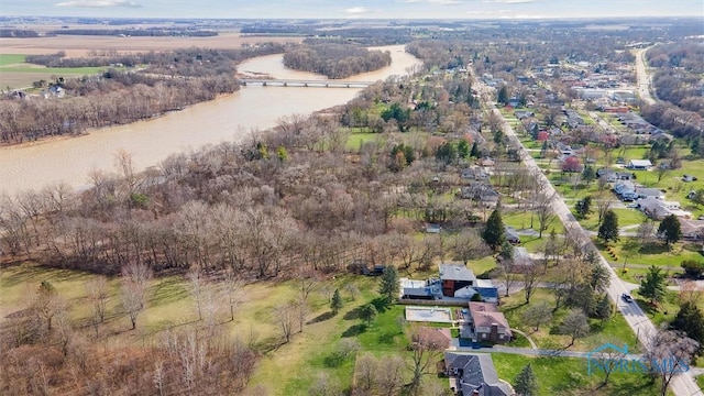 354 N River Rd, Waterville, OH 43566 - birds eye view of property with a water view