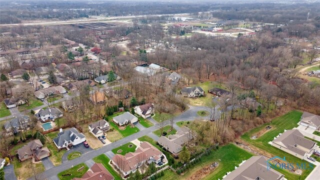 2016 Austin Bluffs Ct, Toledo, OH 43615 - birds eye view of property featuring a residential view