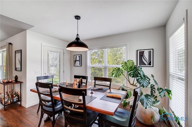 630 Weatherby Ct, Findlay, OH 45840 - dining room with baseboards and dark wood finished floors