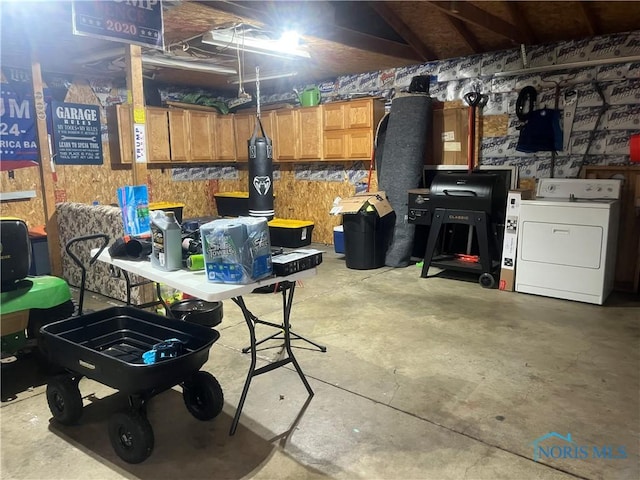 interior space featuring washer / clothes dryer