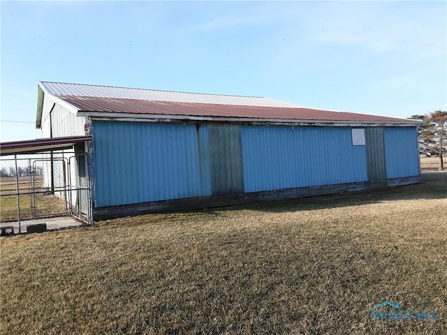 view of outbuilding with an outdoor structure