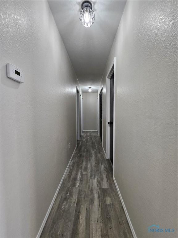 10308 Dowling Rd, Perrysburg, OH 43551 - hall featuring dark wood-style floors and baseboards