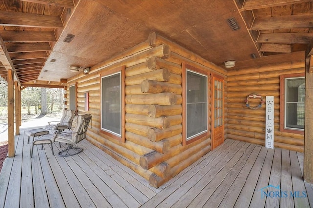 2525 N King Rd, Toledo, OH 43615 - view of wooden porch