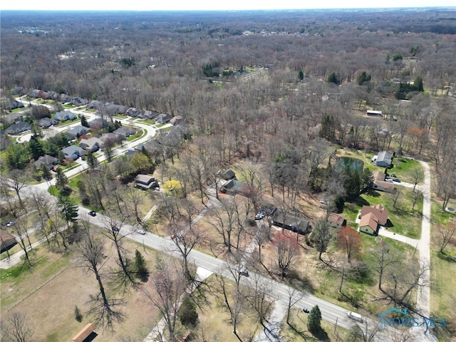 2525 N King Rd, Toledo, OH 43615 - aerial view of property's location featuring a heavily wooded area