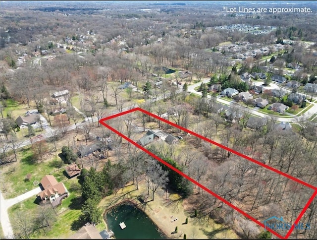 2525 N King Rd, Toledo, OH 43615 - view of property location featuring property parcel outlined and nearby suburban area