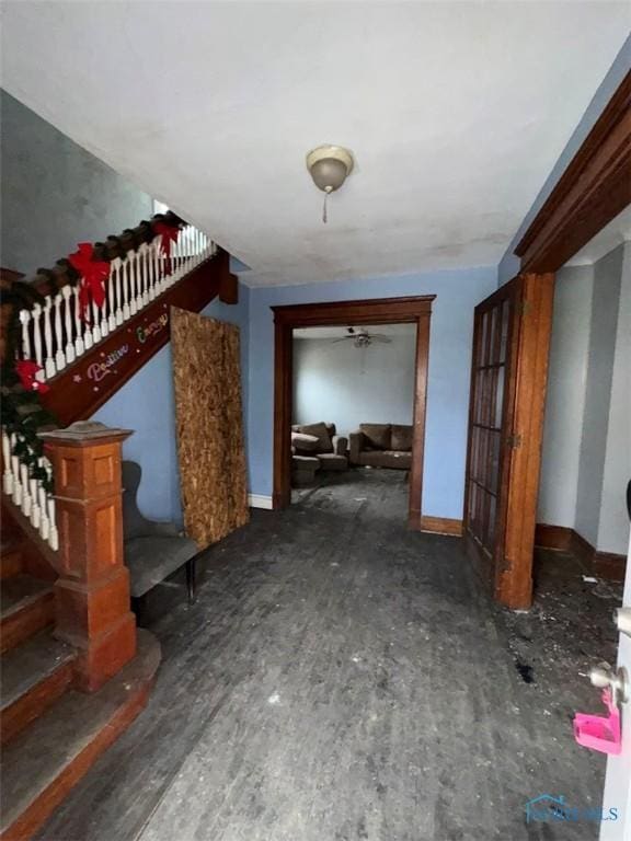 51 Garfield Pl, Toledo, OH 43605 - interior space featuring stairway and baseboards