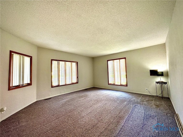 106 Adrian St, Delta, OH 43515 - empty room featuring carpet flooring, a textured wall, and a textured ceiling