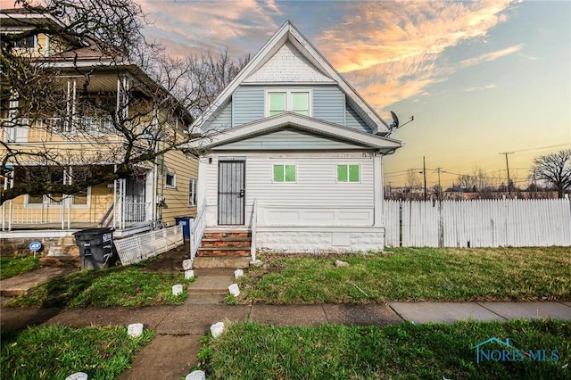 1110 Montrose Ave, Toledo, OH 43607 - view of front facade with fence