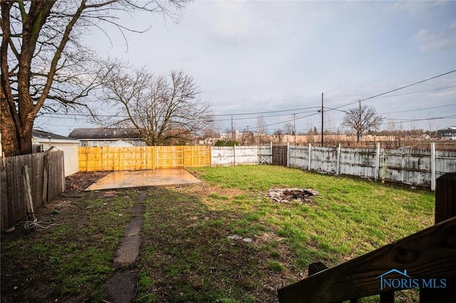 1110 Montrose Ave, Toledo, OH 43607 - view of yard featuring a patio and a fenced backyard