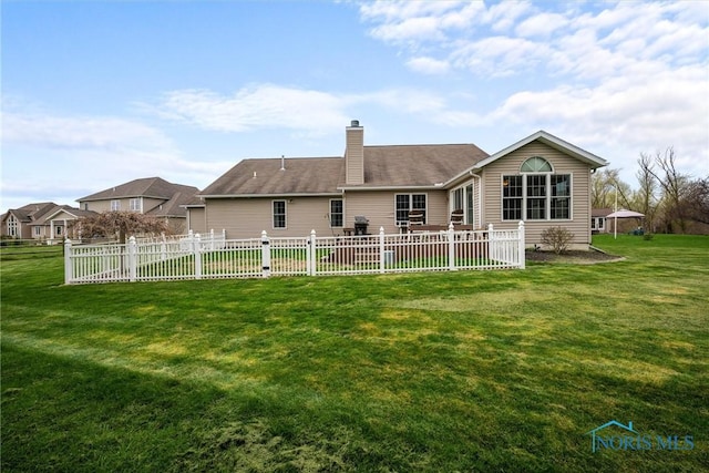 6681 Bellflower Ct, Curtice, OH 43412 - rear view of property featuring a chimney