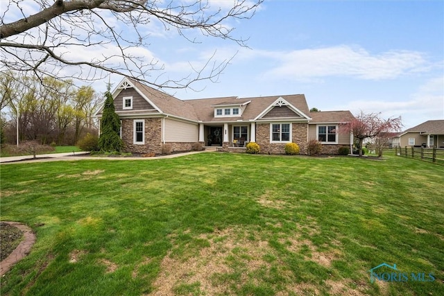 6681 Bellflower Ct, Curtice, OH 43412 - craftsman-style house featuring stone siding