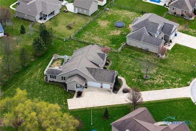 6681 Bellflower Ct, Curtice, OH 43412 - aerial perspective of suburban area